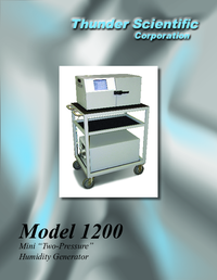 Thumbnail of document Data Sheet - 1200 Two Pressure Humidity Generator